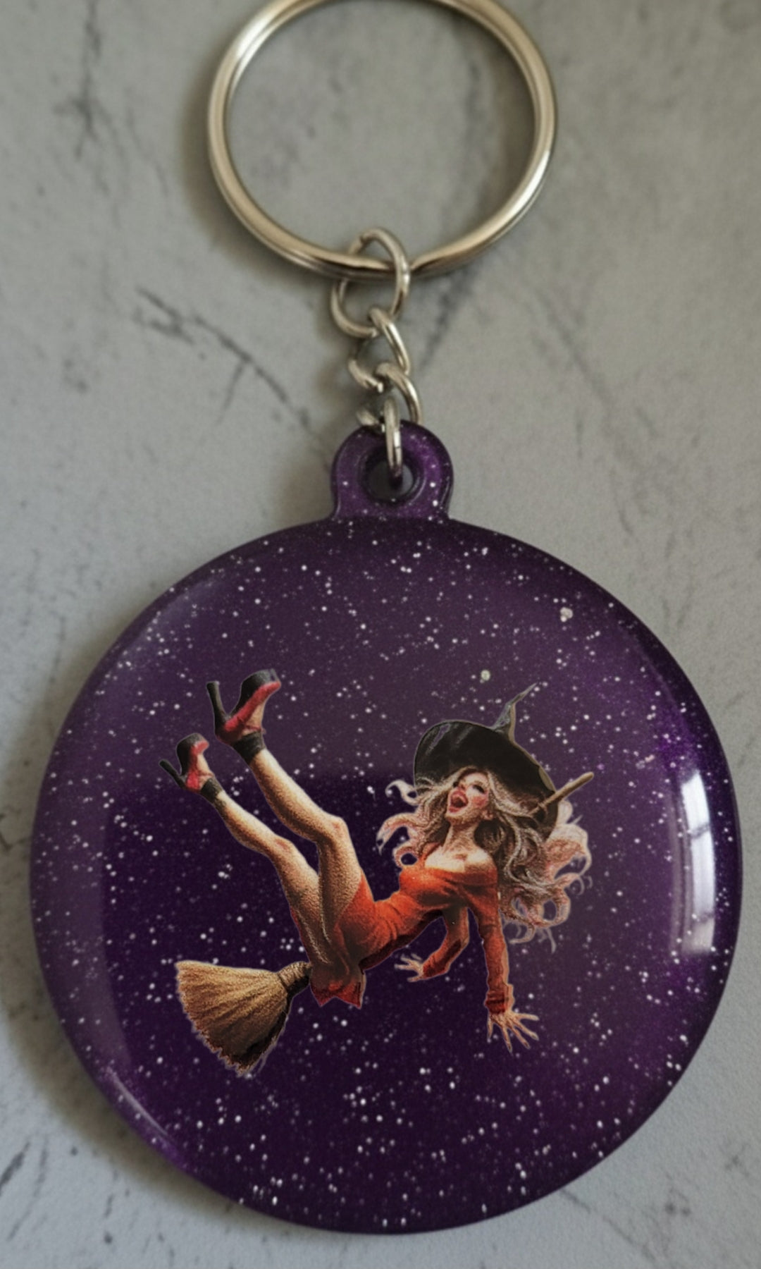 🔮 Porte-clés Sorcière – Accessoire magique et personnalisable