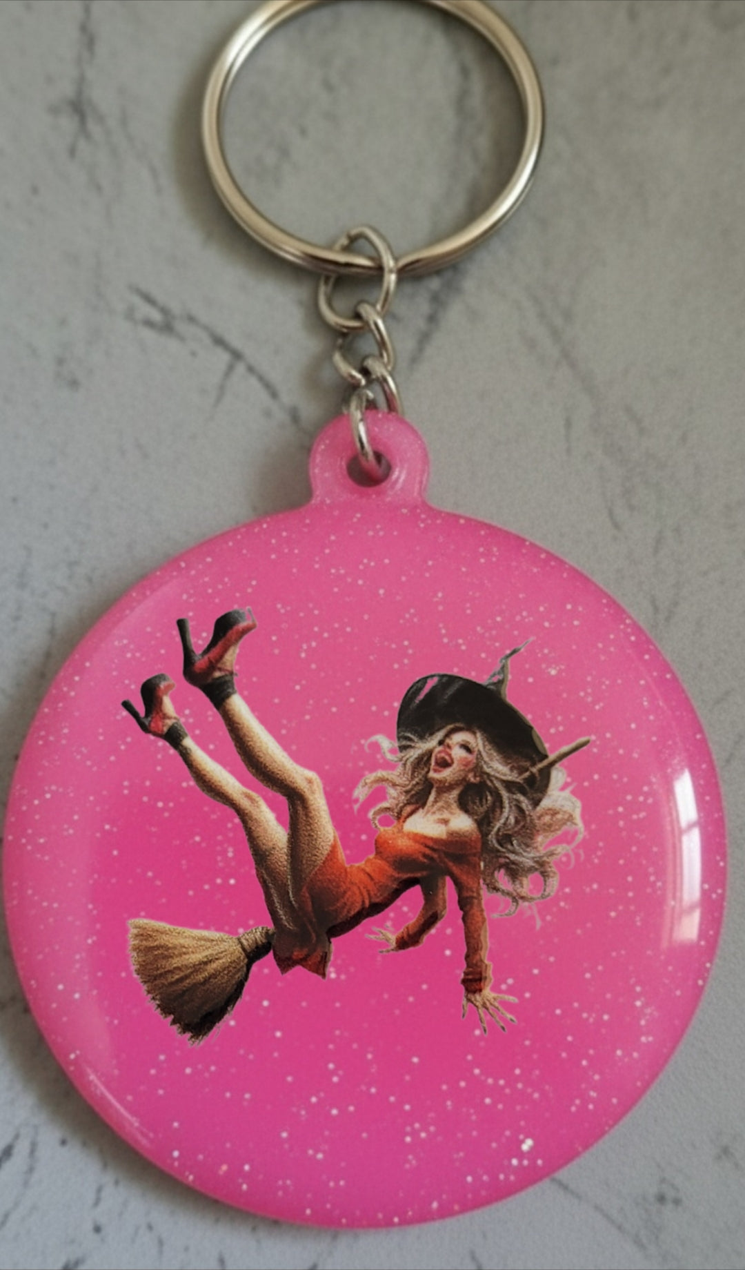 🔮 Porte-clés Sorcière – Accessoire magique et personnalisable