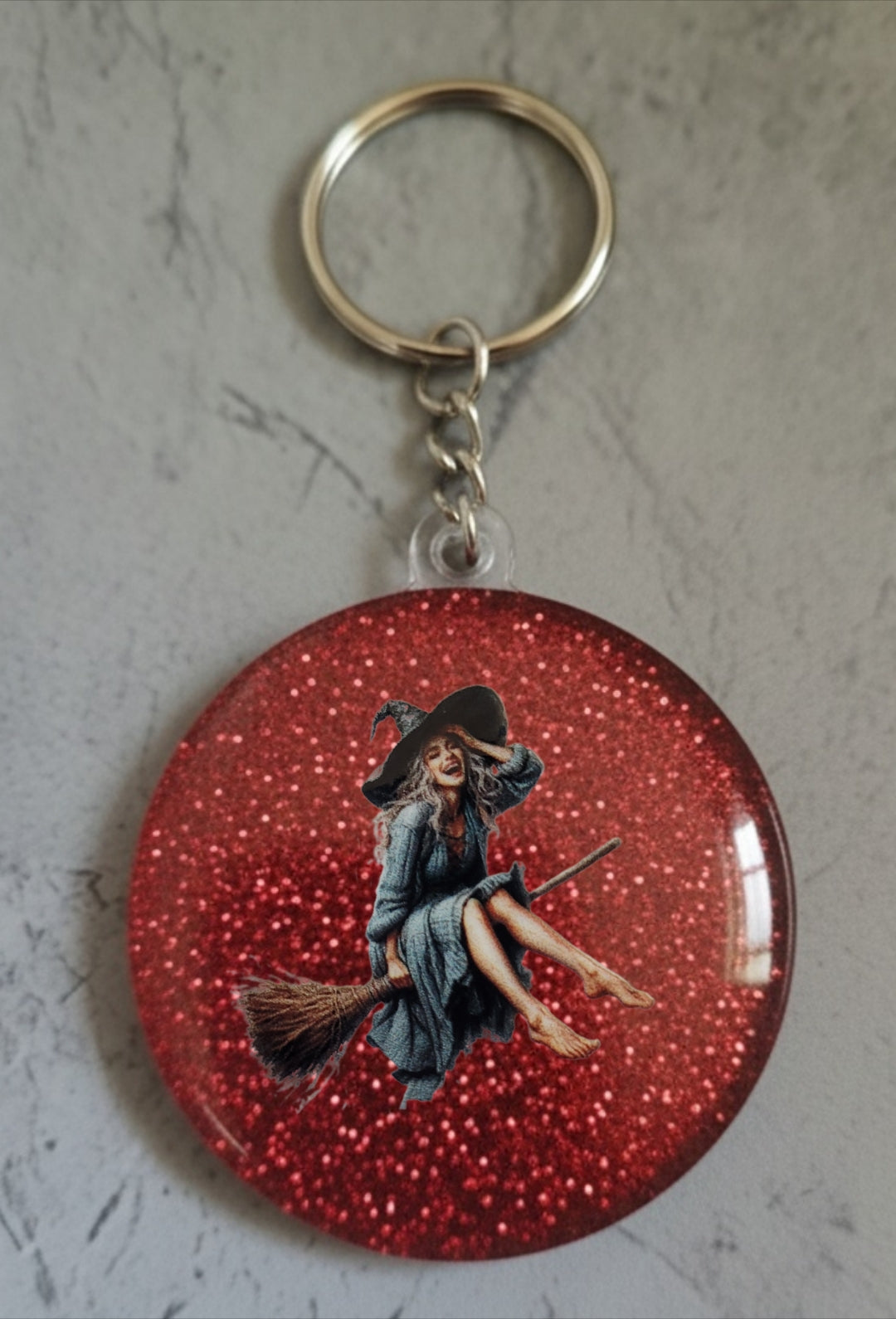 🔮 Porte-clés Sorcière – Accessoire magique et personnalisable