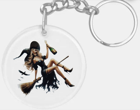 🔮 Porte-clés Sorcière – Accessoire magique et personnalisable