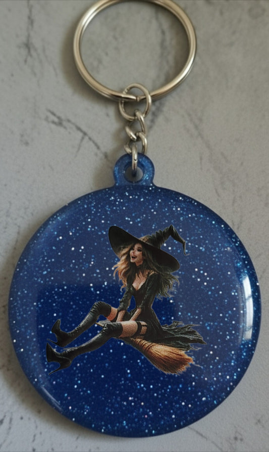 🔮 Porte-clés Sorcière – Accessoire magique et personnalisable