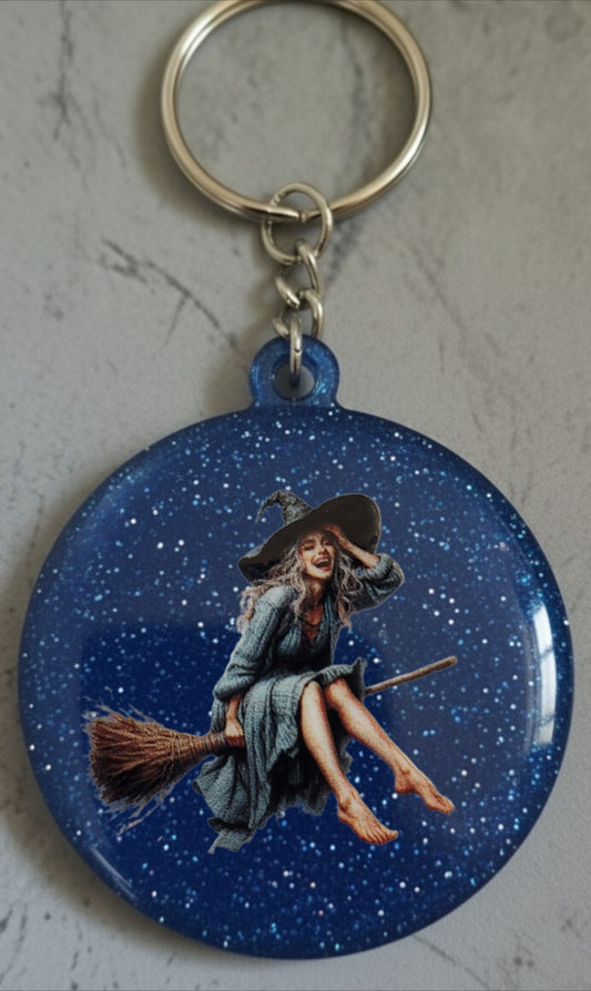 🔮 Porte-clés Sorcière – Accessoire magique et personnalisable