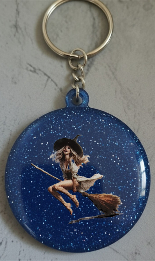 🔮 Porte-clés Sorcière – Accessoire magique et personnalisable