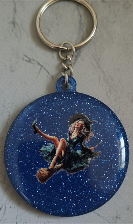 🔮 Porte-clés Sorcière – Accessoire magique et personnalisable
