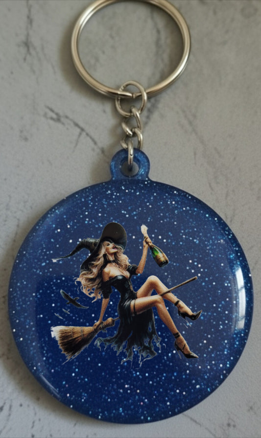 🔮 Porte-clés Sorcière – Accessoire magique et personnalisable