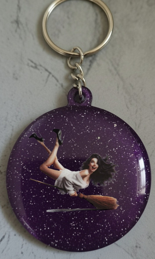 🔮 Porte-clés Sorcière – Accessoire magique et personnalisable