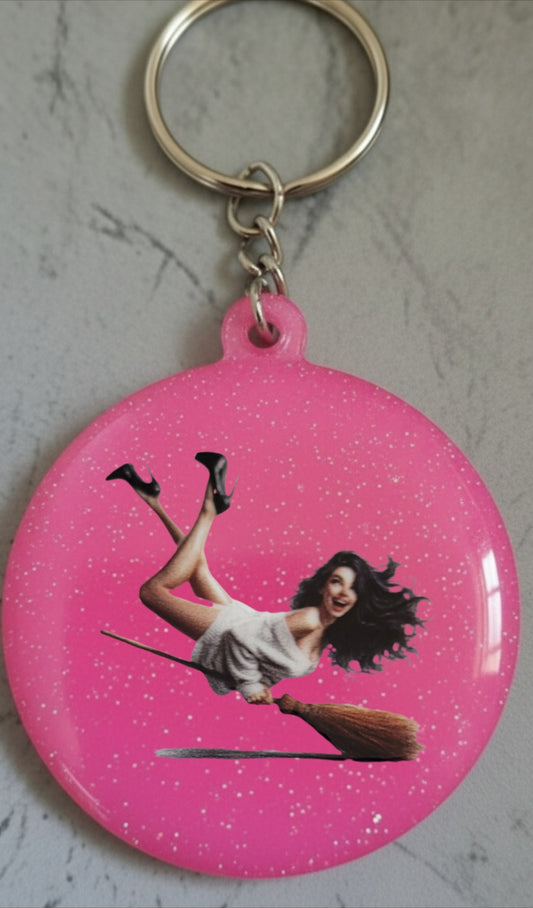 🔮 Porte-clés Sorcière – Accessoire magique et personnalisable