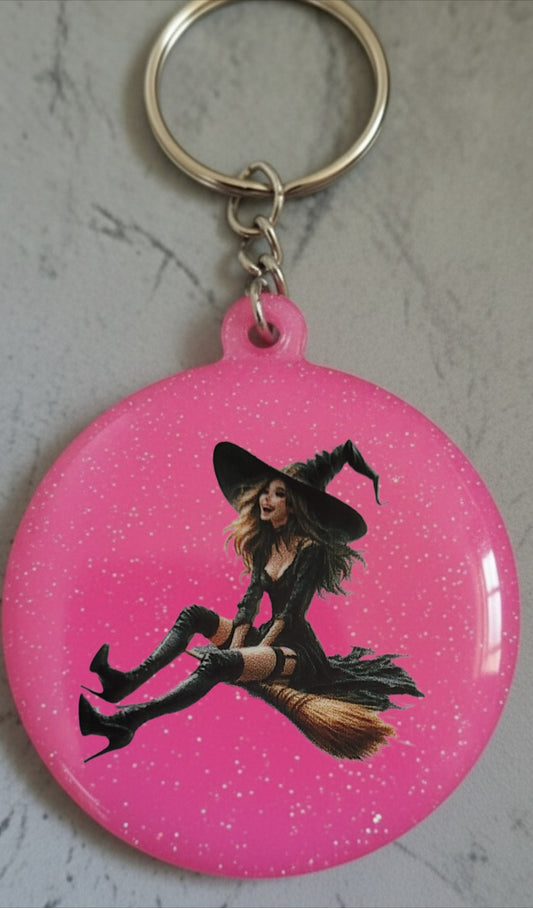 🔮 Porte-clés Sorcière – Accessoire magique et personnalisable