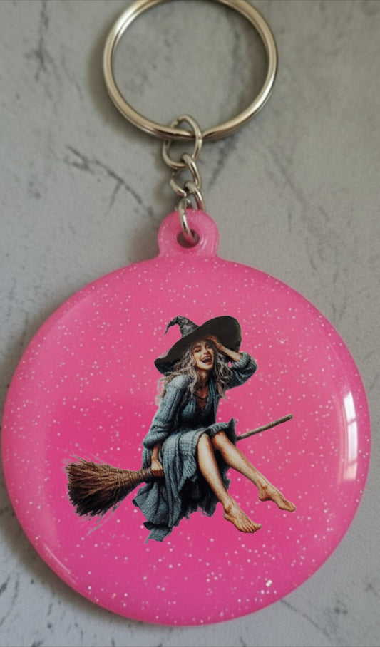 🔮 Porte-clés Sorcière – Accessoire magique et personnalisable