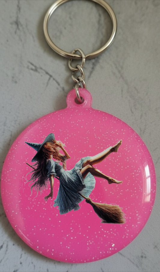 🔮 Porte-clés Sorcière – Accessoire magique et personnalisable