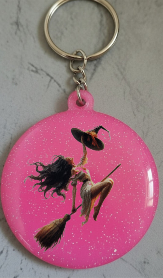 🔮 Porte-clés Sorcière – Accessoire magique et personnalisable