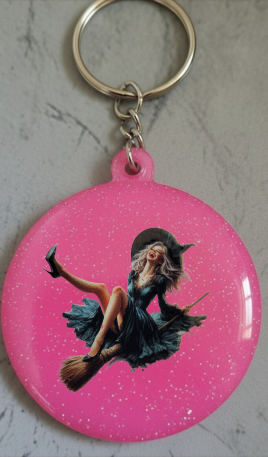 🔮 Porte-clés Sorcière – Accessoire magique et personnalisable