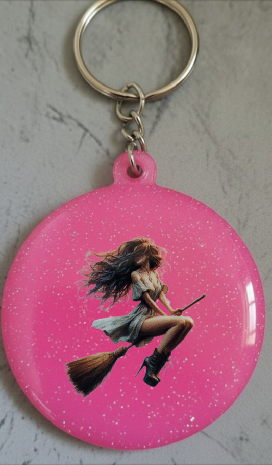 🔮 Porte-clés Sorcière – Accessoire magique et personnalisable