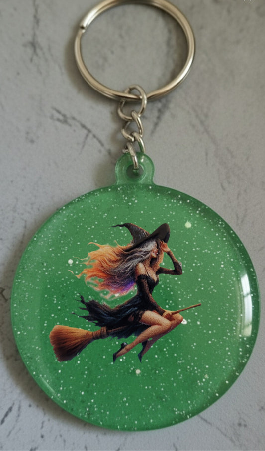 🔮 Porte-clés Sorcière – Accessoire magique et personnalisable