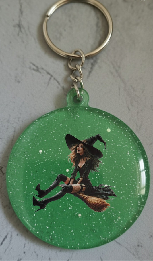 🔮 Porte-clés Sorcière – Accessoire magique et personnalisable