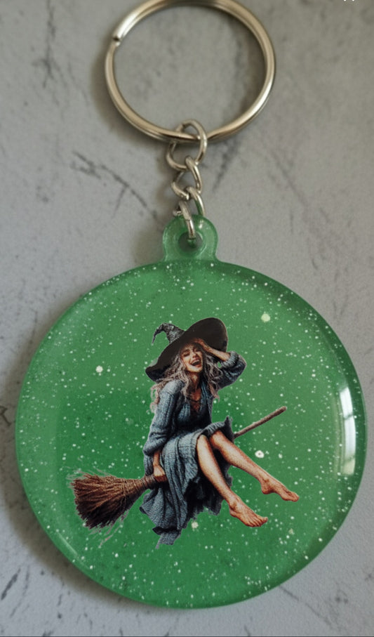 🔮 Porte-clés Sorcière – Accessoire magique et personnalisable