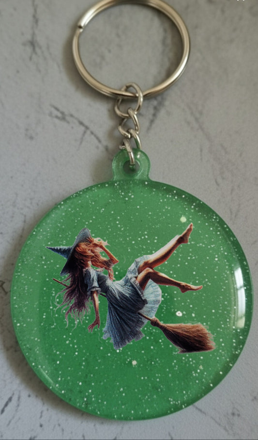 🔮 Porte-clés Sorcière – Accessoire magique et personnalisable