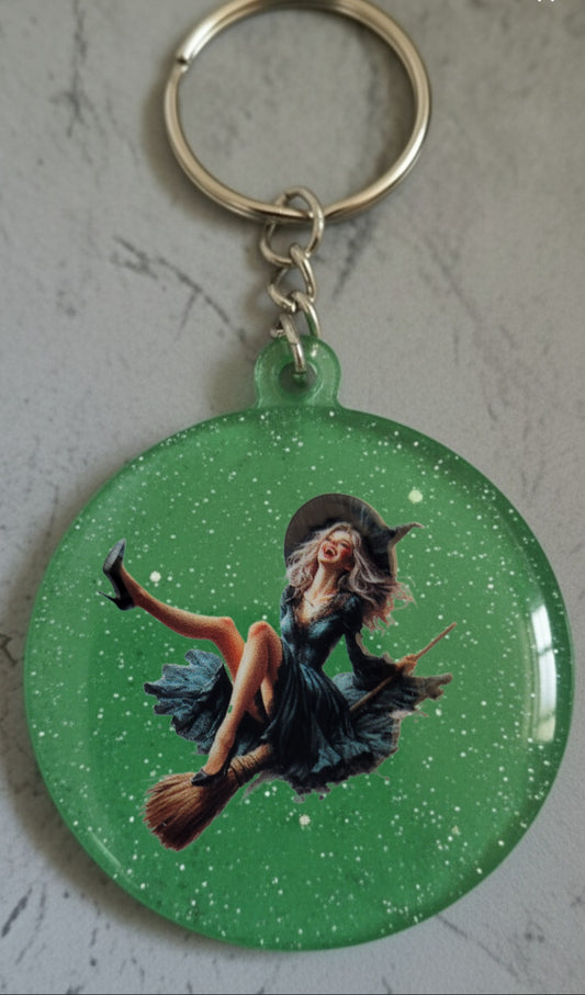 🔮 Porte-clés Sorcière – Accessoire magique et personnalisable