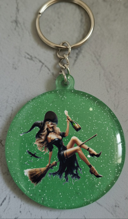 🔮 Porte-clés Sorcière – Accessoire magique et personnalisable