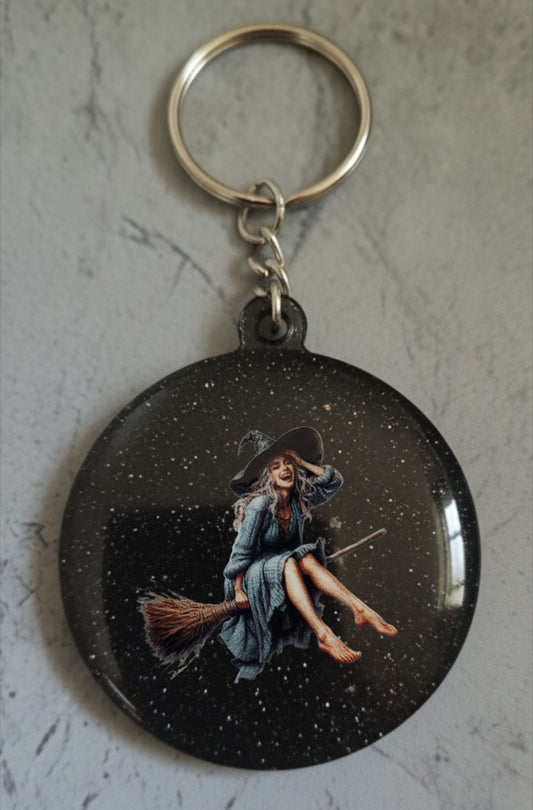 🔮 Porte-clés Sorcière – Accessoire magique et personnalisable