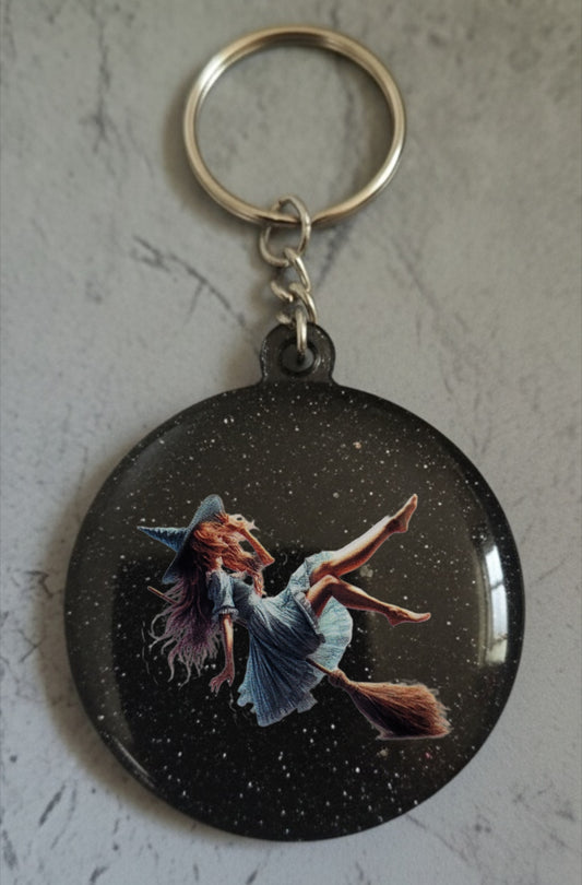 🔮 Porte-clés Sorcière – Accessoire magique et personnalisable