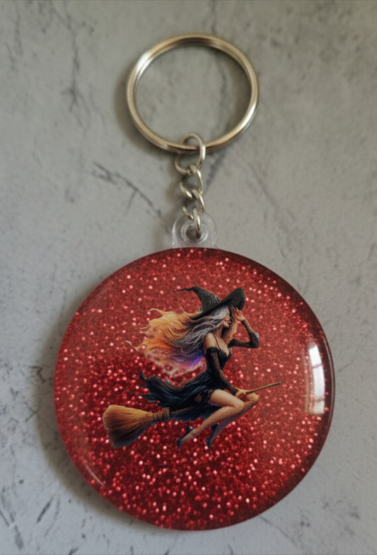 🔮 Porte-clés Sorcière – Accessoire magique et personnalisable
