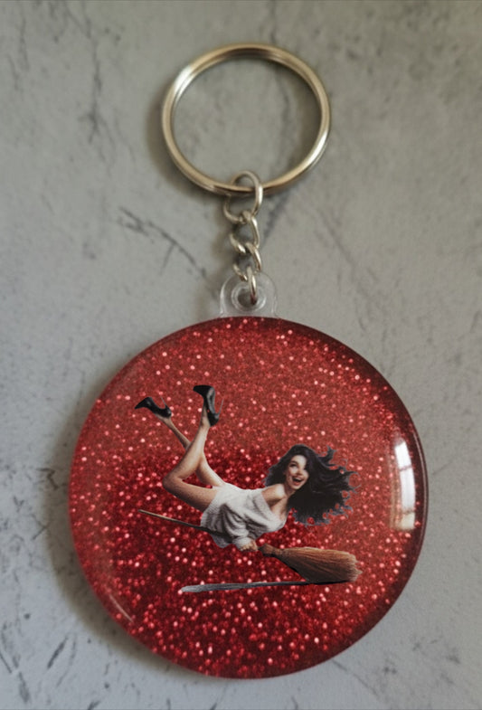 🔮 Porte-clés Sorcière – Accessoire magique et personnalisable