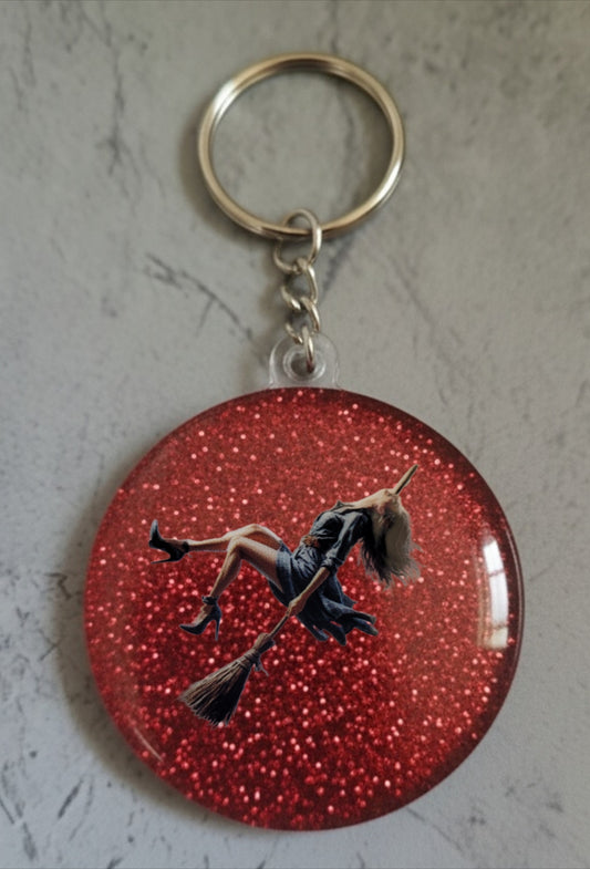 🔮 Porte-clés Sorcière – Accessoire magique et personnalisable