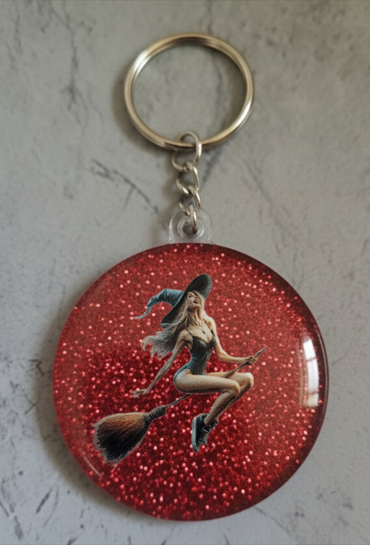 🔮 Porte-clés Sorcière – Accessoire magique et personnalisable