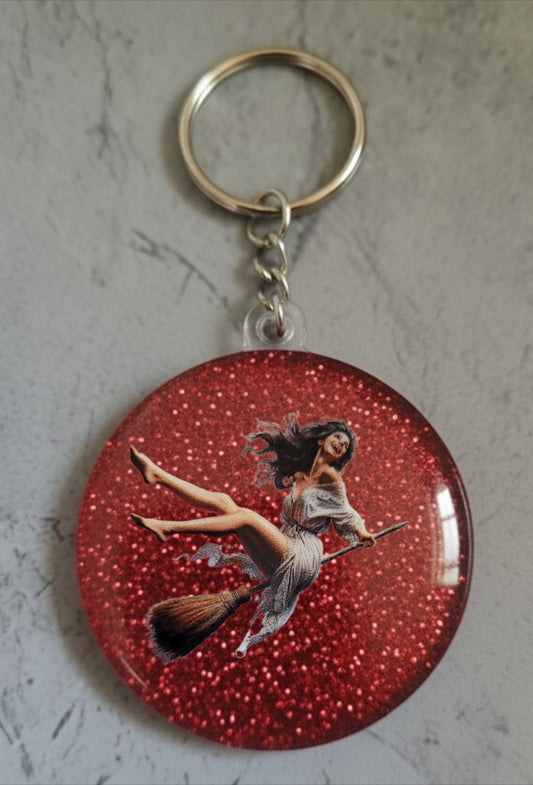 🔮 Porte-clés Sorcière – Accessoire magique et personnalisable