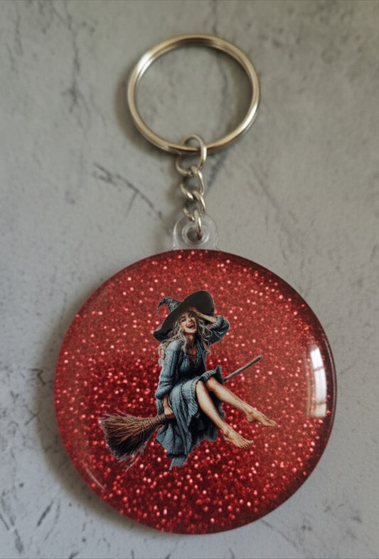 🔮 Porte-clés Sorcière – Accessoire magique et personnalisable