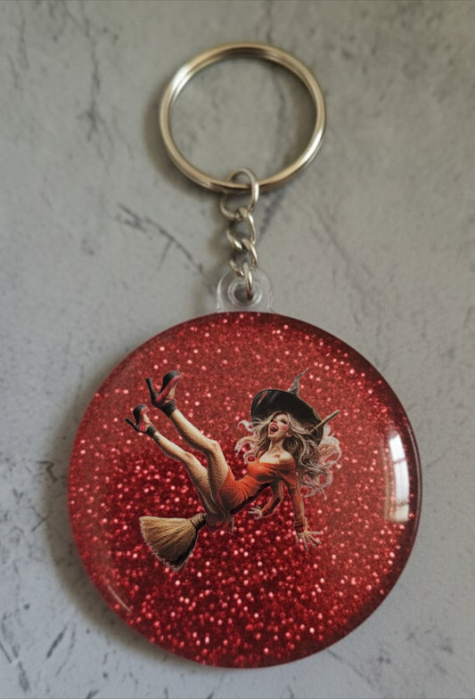 🔮 Porte-clés Sorcière – Accessoire magique et personnalisable