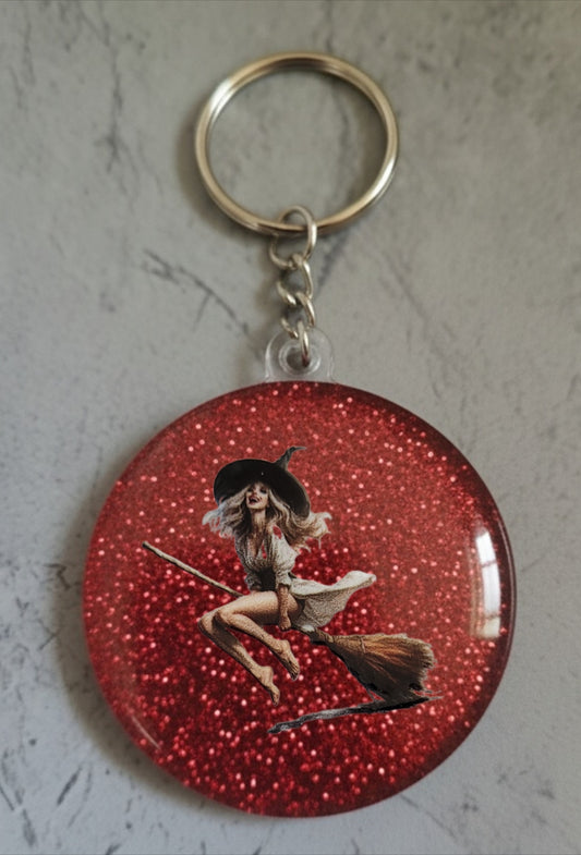 🔮 Porte-clés Sorcière – Accessoire magique et personnalisable
