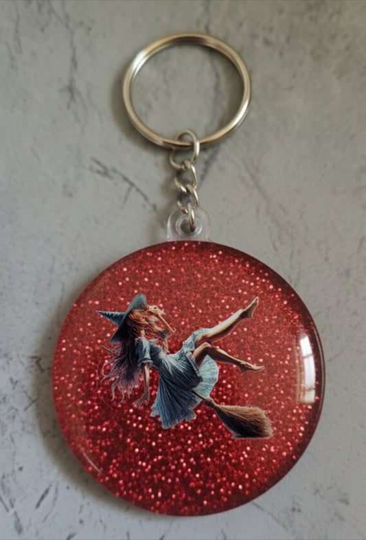 🔮 Porte-clés Sorcière – Accessoire magique et personnalisable