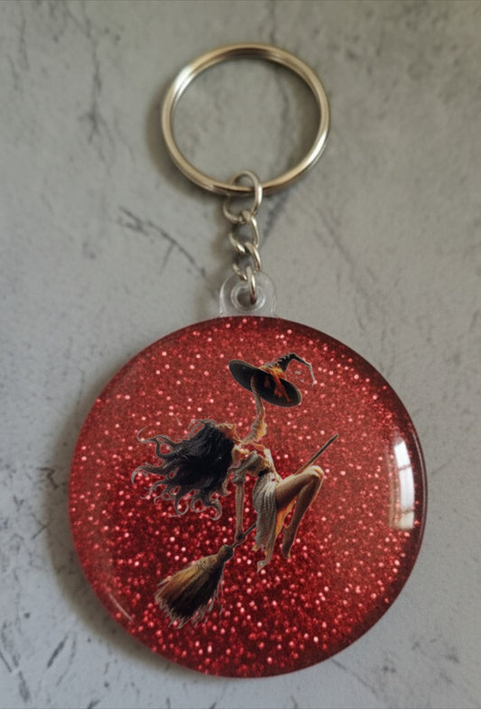 🔮 Porte-clés Sorcière – Accessoire magique et personnalisable