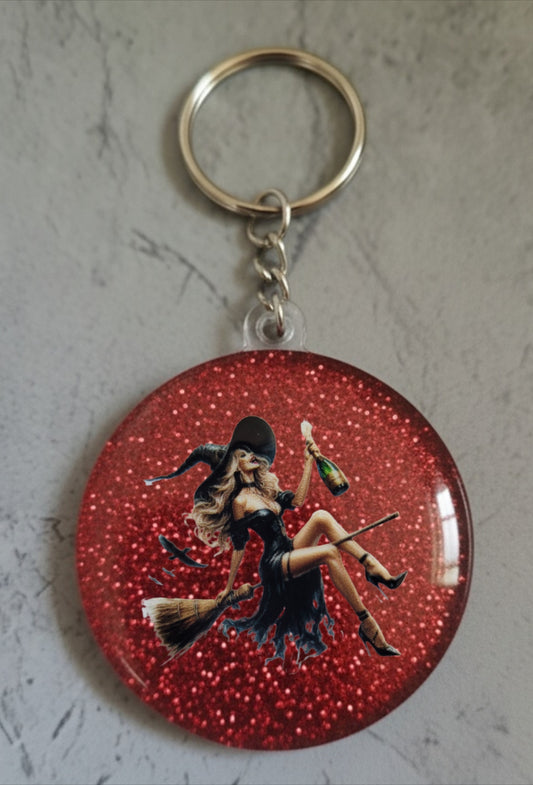 🔮 Porte-clés Sorcière – Accessoire magique et personnalisable