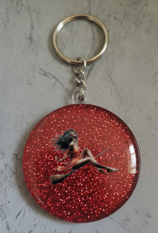 🔮 Porte-clés Sorcière – Accessoire magique et personnalisable