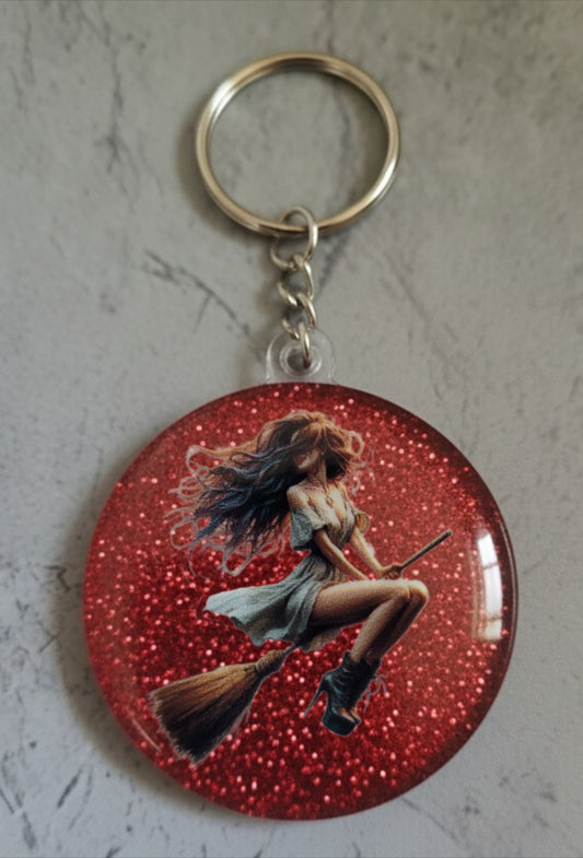 🔮 Porte-clés Sorcière – Accessoire magique et personnalisable