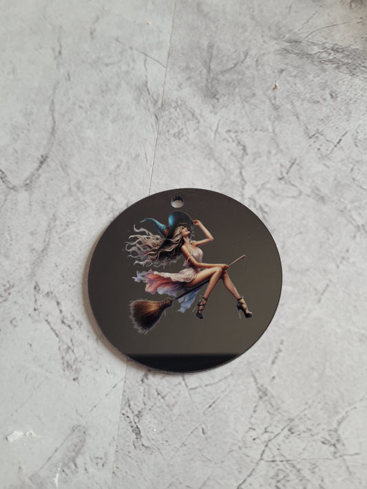 🔮 Porte-clés Sorcière – Accessoire magique et personnalisable