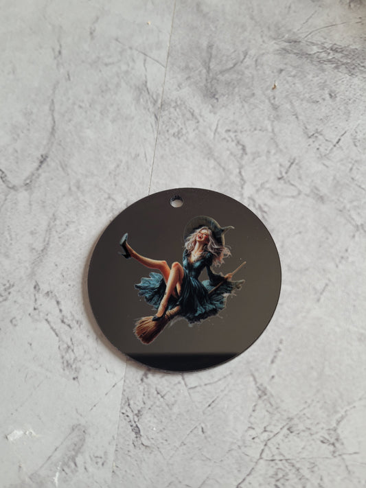 🔮 Porte-clés Sorcière – Accessoire magique et personnalisable