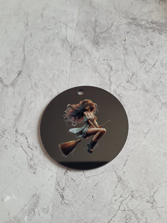 🔮 Porte-clés Sorcière – Accessoire magique et personnalisable