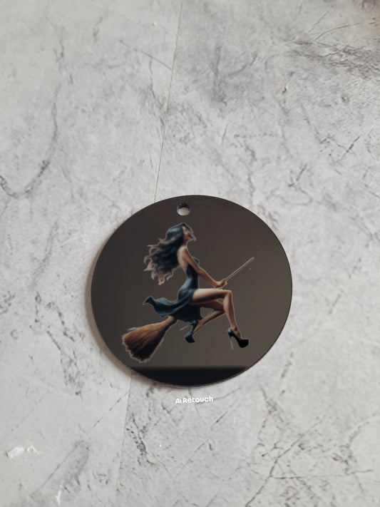 🔮 Porte-clés Sorcière – Accessoire magique et personnalisable